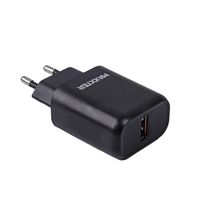 Maxxter
Мережевий зарядний пристрій, 1 USB + USB-A кабель Micro-USB (Quick Charge 3.0) 5V/2.4A-9V/1.2A