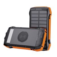 Choetech
Портативний зарядний пристрій, 20000 mAh, PD20W+QC18W, сонячна панель, QI, LED лампа