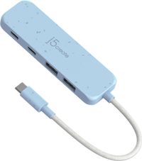 J5create
Хаб USB 3.2, 10Gbps, USB-С на 2 USB-A/2 USB-С, блакитний